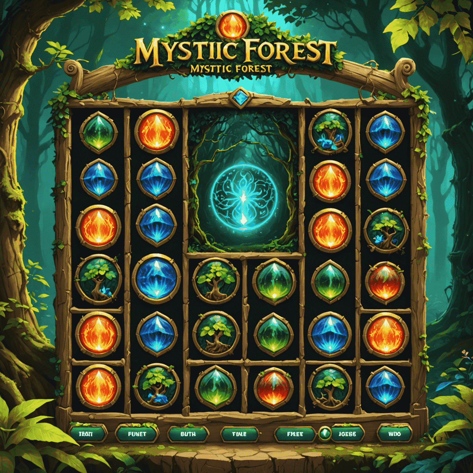 Mystic Forest Fortunes - An enchanted forest-themed slot with magical creatures and glowing symbols