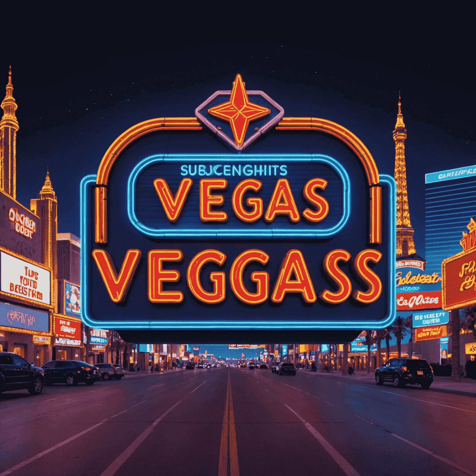 Neon Nights Vegas - A vibrant Las Vegas-themed slot with neon signs and classic casino symbols