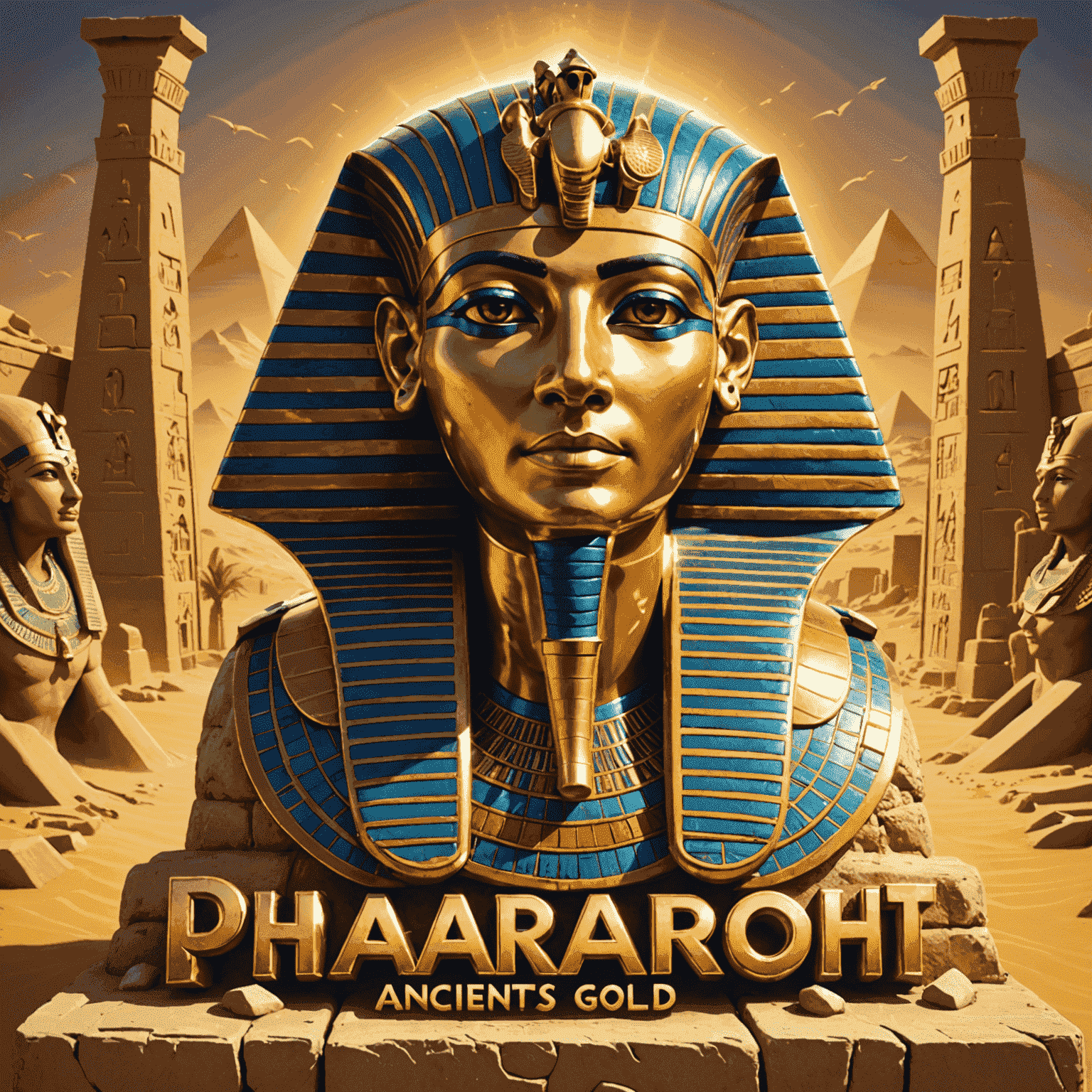 Ancient Pharaoh's Gold - An Egyptian-themed slot with pyramids, hieroglyphics, and golden artifacts